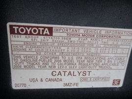  2006 TOYOTA HIGHLANDER LIMITED SAGE 3.3L AT 4WD Z17565